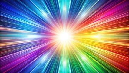 Wall Mural - Abstract background with colorful rays spreading outwards , abstract, background, rays, light, colorful, vibrant, design