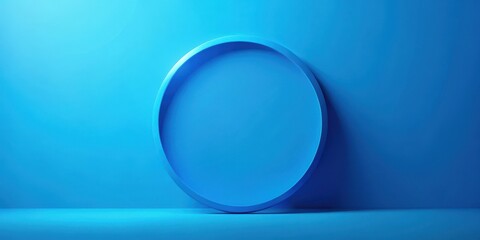 Wall Mural - Abstract blue circle with shadow seamless loop , abstract, blue,circle, shadow, background, seamless, loop, design, graphic