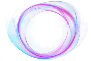 Poster - Abstract, colorful lines in a circular frame on a white background 
