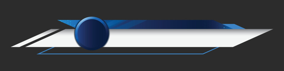 Wall Mural - Futuristic design lower third banner. Broadcast news lower third banner template design. Lower third bar template for breaking news. Video headline title