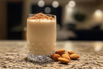 Wall Mural - Almond Cinnamon Smoothie - A Refreshing and Healthy Drink