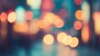 © Paradox - Blurred bright glowing lights of district in megapolis under dusk sky in evening on blurred background