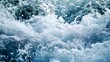 © atar - Close up of foamy water waves. Concept of ocean, nature, and powerful energy.