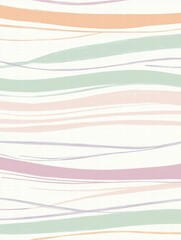 Leinwandbilder - Striped pattern in soft pastel colors blends harmoniously on a textured background for vibrant visual appeal. Generative AI