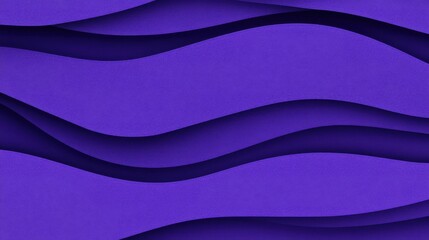 Wall Mural - Abstract wavy patterns in deep purple create a soothing and modern digital background.