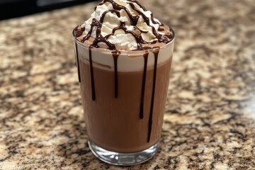 Canvas Print - Decadent Chocolate Iced Drink