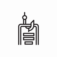 Poster - fishing rod document file icon