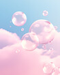 © Daranrat - pink bubbles floating in the sky