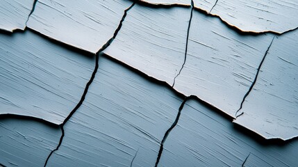 Poster - Defects on Pieces of Work Concept, Close-Up of Scratched Plastic Surface Featuring Unique Textures and Cracks for Textural and Abstract Shots