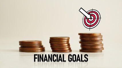Poster - Financial Goals are shown using the text
