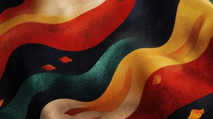 Poster - Close-up of a carefully detailed flag, symbolizing pride