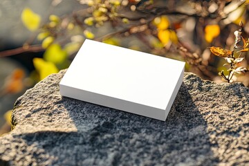 business card mock up with background nature, this can be mock up for business card when need to display of business card design 