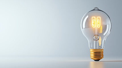Poster - Illuminating concepts light bulb idea showcase minimalist studio photography bright environment close-up view innovation