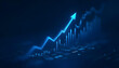 © GUS - blue growth business graph finance digital background