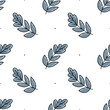 © Elena - Seamless pattern on the background of cheerful leaves for fabric.