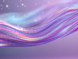 Poster - Elegant flowing waves of light abstract digital art studio environment vibrant colors artistic viewpoint visual harmony