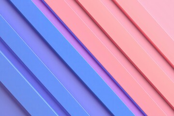 Poster - A diagonal line dividing two gradient colors, like soft blue and blush pink