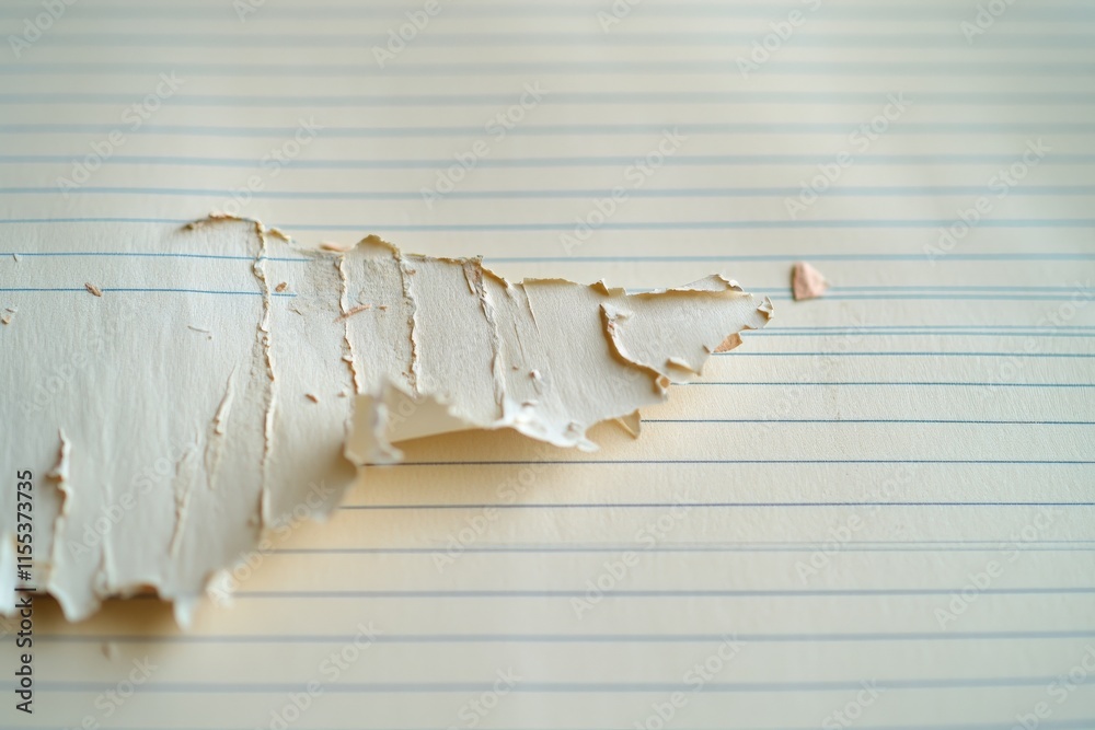 This images shows the texture of peeling paper revealing lines on a ...