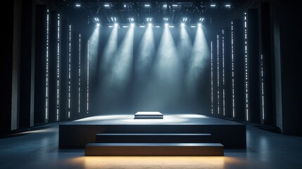 spotlight on stage