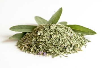 Aufkleber - A display of leafy herbs, emphasizing their fresh green appearance and delicate textures, ideal for themes of natural cooking, health, and aromatic experiences.