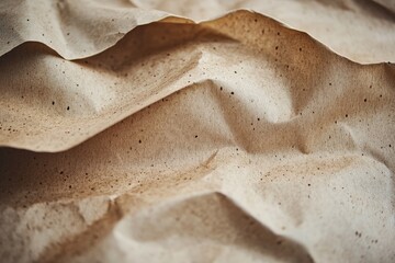 Poster - A close-up image of beige paper with speckles, showcasing its texture and soft folds, ideal for art projects, scrapbooking, or creative design inspiration.