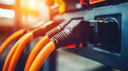 Poster - Custom Wiring Panel with Detailed Close-Up View