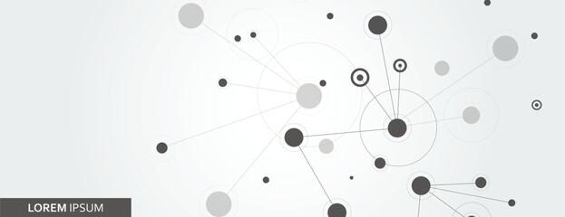 Leinwandbilder - Abstract connection structure