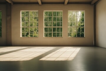 Aufkleber - A perfectly square window on a blank white wall