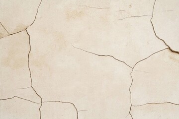 Poster - A plain textured background in soft shades of cream with a subtle crack in the corner.