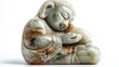 © Alicea - Carved Jade Buddha Statue in Peaceful Pose