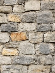 Leinwandbilder - Natural Stone Wall Textured Background for Rustic and Architectural Designs : Generative AI