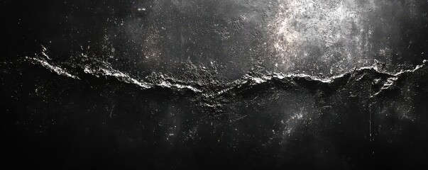 Poster - Stormy black and grey grunge texture, rugged and bold look, perfect for edgy designs, branding, or dramatic projects with a touch of uniqueness.