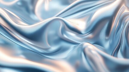 Poster - Misty silver and pale blue gradient, soft glowing effect, modern and clean, perfect for tech or futuristic themes.