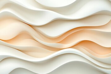 Poster - Light pastel peach beige champagne white abstract background with a subtle ombre effect. Soft dusty shade adds a touch of luxury to this design template.