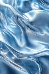 Poster - Icy silver-blue metallic gradient, sleek and futuristic theme, shimmering reflections, perfect for tech and innovation projects.