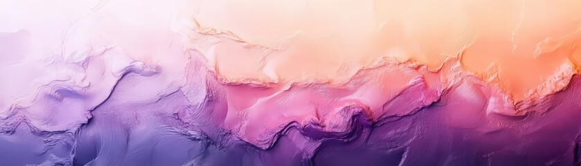 Poster - The gradient peach and lavender hues blend with a light brush texture, creating a delicate and dreamy aesthetic perfect for lifestyle branding.