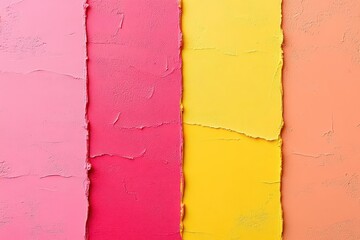Poster - Gradient pink lemonade tones, vibrant coral and yellow with soft transitions, playful and cheerful aesthetic for creative use.