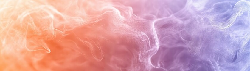 Poster - Gradient peach and lavender, soft pastel transitions with light brush texture, delicate and dreamy, ideal for lifestyle branding.
