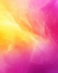 Poster - Gradient pastel yellow and pink watercolor background, soft blurred textures, cheerful and fresh for creative designs.