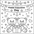 © Mst Salma Khatun - Valentine's Day coloring page