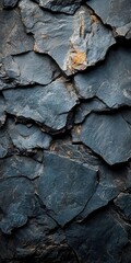 Poster - Dark gray slate black stone background. Rough rock texture. Natural grunge surface perfect for creating bold design templates with an edgy touch.