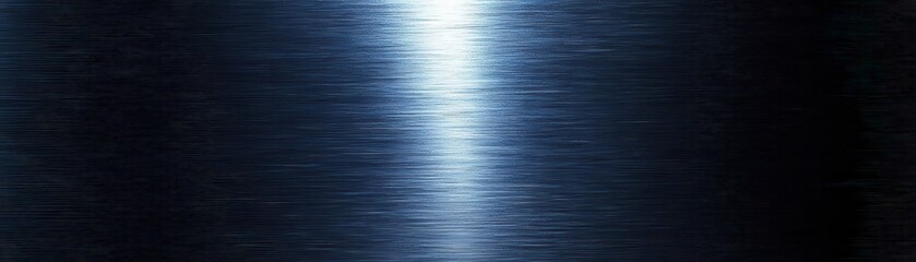 Poster - Black navy steel blue abstract background. Brushed metallic texture. Shimmer gradient light for modern tech design.