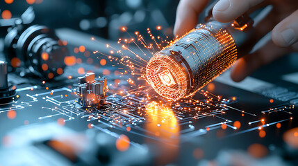 Poster - Innovative technology event circuit board exploration laboratory environment digital visualization of sparks
