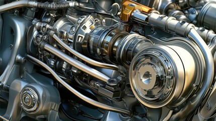 Poster - High Detail Advanced Technology Engine Components