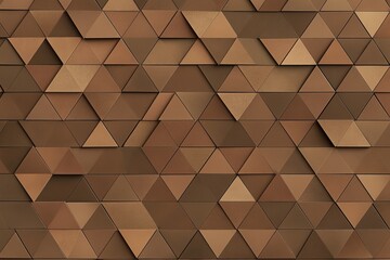 Poster - A subtle geometric triangle pattern in muted earth tones