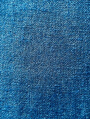 Poster - Coarse Blue Textile Fabric Texture Ideal for Background and Design Uses : Generative AI