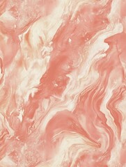 Leinwandbilder - Elegant Marbled Pink and White Abstract Texture for Luxurious Design Projects : Generative AI