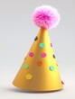 © rfassets - Colorful Party Hat with Pink Pom-Pom