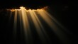 © Edi Purnomo - Golden sun rays breaking through dark clouds.
