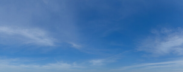 Wall Mural - Blue sky and beautiful clouds shape. Image for background and wallpaper.Blue sky with clouds background.Sky daylight. Natural sky composition. Element of design.